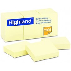 Highland Self-Stick Notes 34.9 mm x 47.6 mm / 1200 Sheets